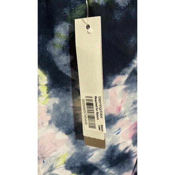 Aqua Bloomingdales Womens Size XS Halter Top Tie Dye Multicolor Bubble Hem - Picture 6 of 6